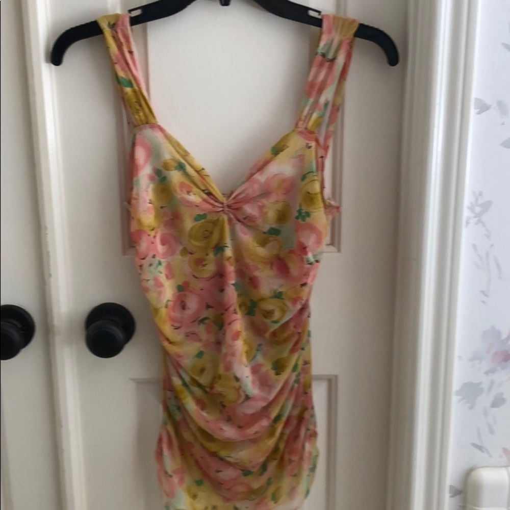 Mesh floral top